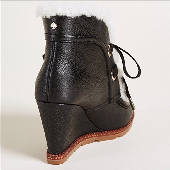 Kate Spade Sandy Wedge Shearling Bootie - Picture 4 of 8